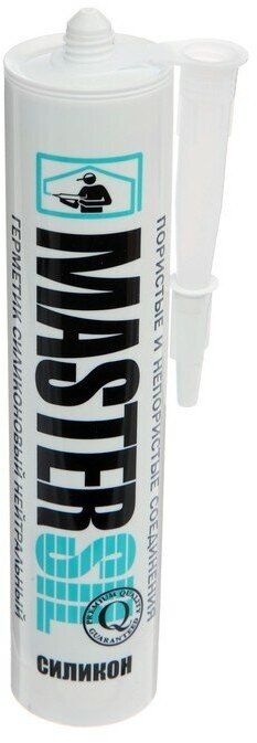 фото Герметик силиконовый нейтральный прозрачный бесцветный для общестроительных и ремонтных работ Mastersil