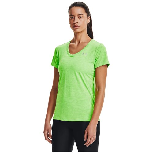 фото Футболка under armour tech twist v-neck ss tee зеленый md 1258568-162