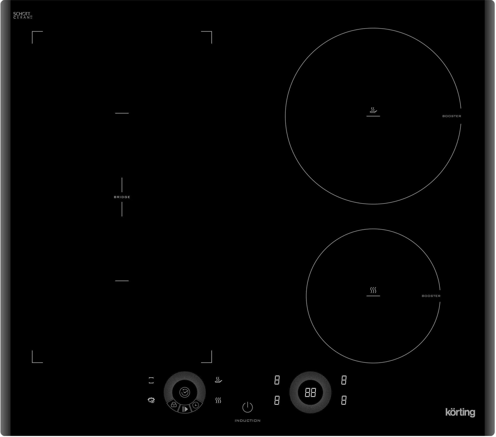 Встраиваемая индукционная панель KORTING HIB 64750 B Smart