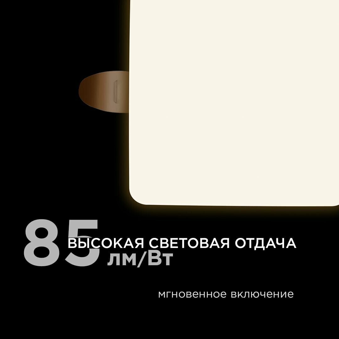 Светодиодная встраиваемая безрамочная панель FLP, 9Вт(6Вт+3Вт), 770Лм, 4000К, ф55-ф75мм