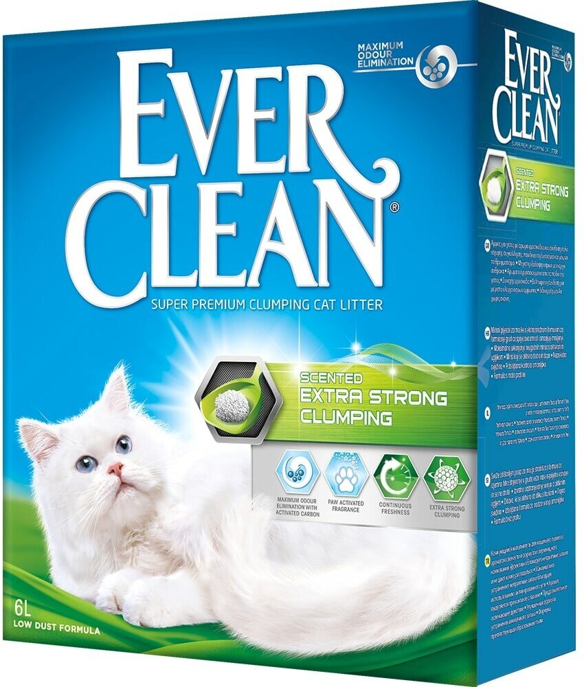 Ever Clean Extra Strong Scented комкующийся наполнитель с ароматизатором 6 л