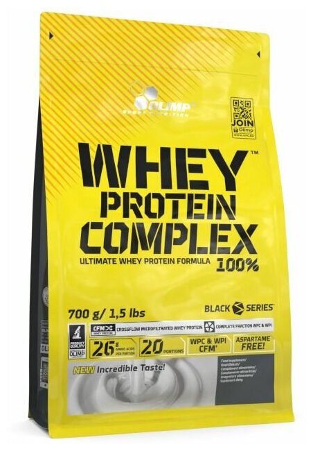 Протеин Olimp 100% Whey Protein Complex, Клубничная сила, 700 г