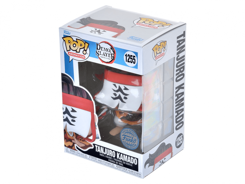 Фигурка Funko POP! Deluxe. Истребитель демонов: Танджиро (Танец бога огня) - фото №3
