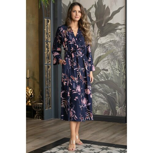 Халат MIA-AMORE, размер XXL/XXXL, фиолетовый