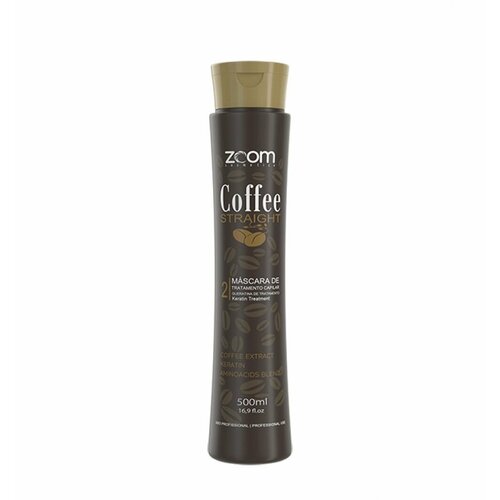 Кератин ZOOM Coffee Straight 500 ml для афро-завитка, пористых жёстких волос happy hair macadamia gloss кератин 500 мл