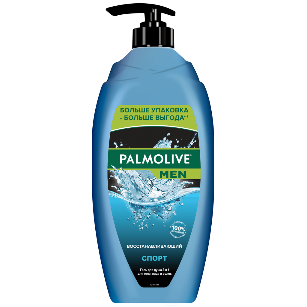 Гель для душа мужской PALMOLIVE Men Спорт Восстанавливающий 3в1, 750мл