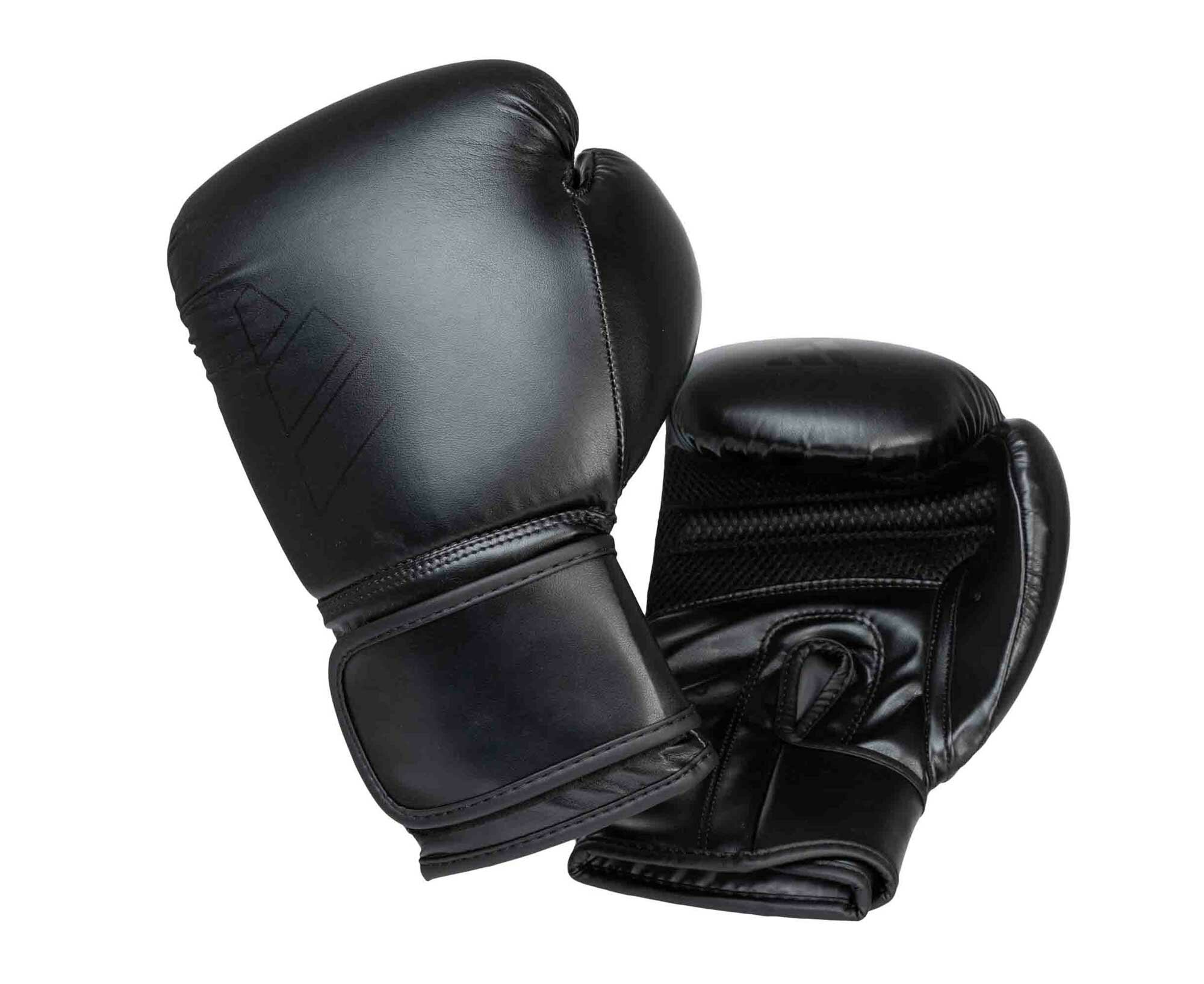 Перчатки боксерские Hybrid 80 черные (вес 12 унций)