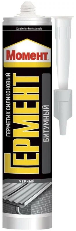 фото Герметик Момент битумный Гермент , черный, 300 мл