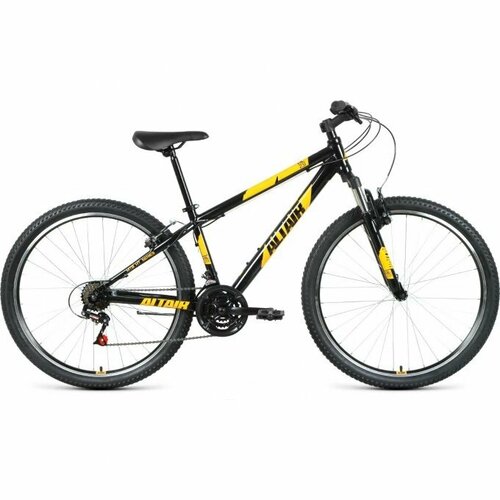 Велосипед 27.5 FORWARD ALTAIR AL V FR (21-ск.) 2022 (рама 19) черный/оранжевый велосипед altair 27 5 v 2022 велосипед al 27 5 v 27 5 21 ск рост 19 2022 темно синий серебристый rbk22al27216
