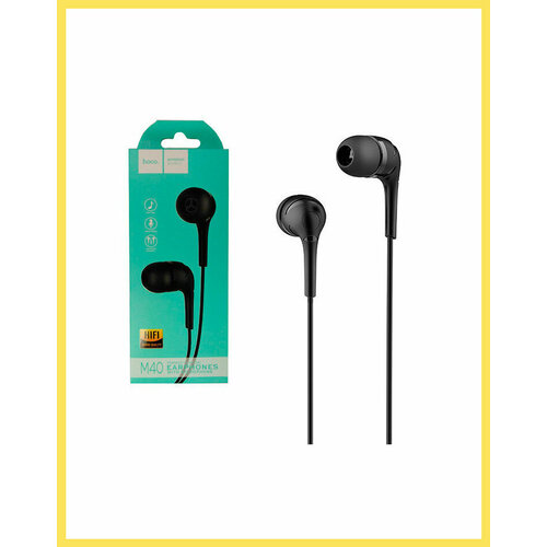 Гарнитура Hoco M40 вакуумные Черная 756₽