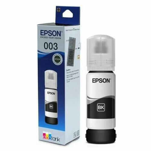 Чернила EPSON 003 (C13T00V198) для СНПЧ EPSON L3210/L3216/L3218, черные, оригинальные мфу epson ecotank l3216 c11cj68511