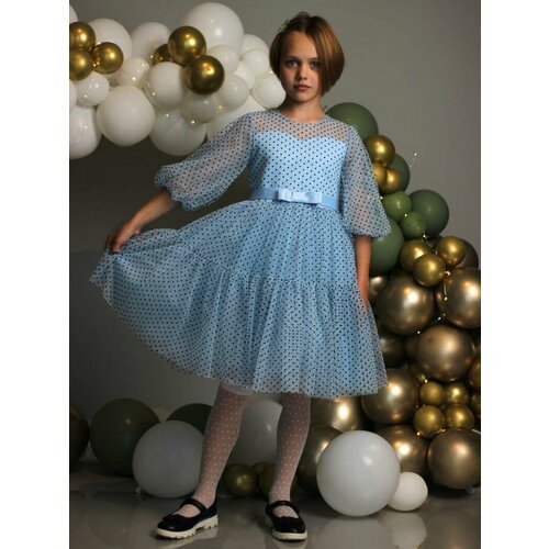 фото Платье milady, размер 30, голубой
