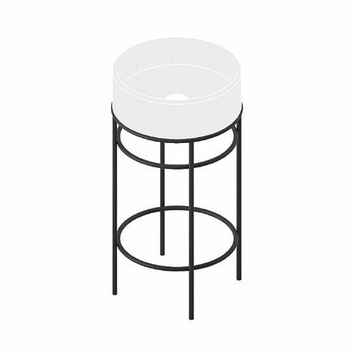 Консоль металлическая для круглой раковины 44 см, ACA058 17