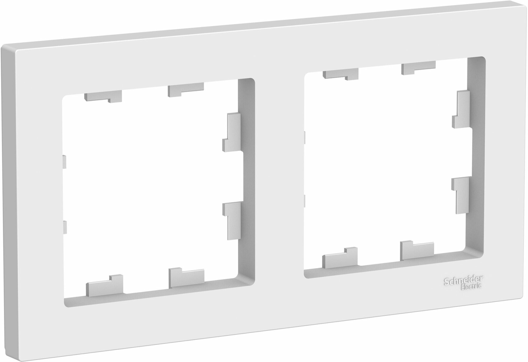 Рамка 2 поста ATLASDESIGN, белый | код. ATN000102 | Schneider Electric (5шт.в упак.)