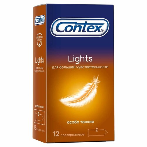 Contex презервативы lights особо тонкие 12 шт 2уп контекс презервативы lights особо тонкие 12