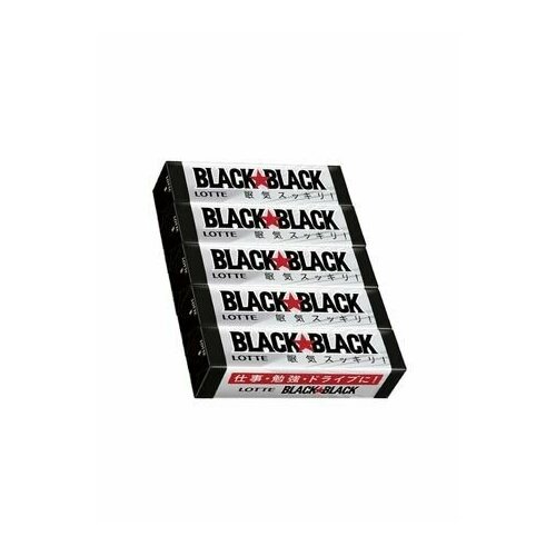 Lotte жевательная резинка Black Black 15шт блок по 32г Блок