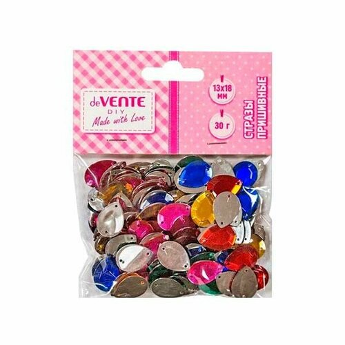 Стразы пришивные Капля 1318мм ассорти пакет еп DEVENTE 8002394 858357 306₽