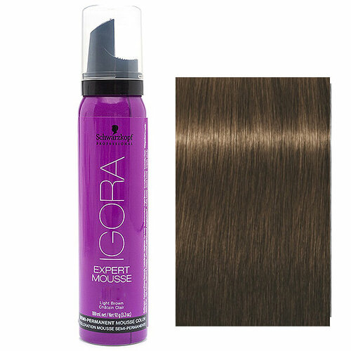 Schwarzkopf Igora Expert Mousse Тонирующий мусс для волос 5-5 Светлый коричневый золотистый 100 мл schwarzkopf тонирующий мусс perfect mousse медный 120 мл