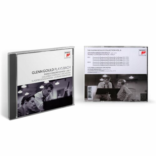 Glenn Gould - Bach: Piano Concertos Nos. 1-5 & 7 (2CD) 2012 Sony Jewel Аудио диск компакт диски sony music sony classical berliner barock solisten bach brandenburg concertos 2cd