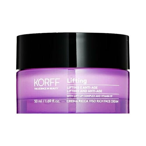 Крем с лифтинг-эффектом для упругости кожи лица KORFF Lifting 40-76 RICH FACE CREAM гель крем с лифтинг эффектом для упругости кожи лица korff lifting 40 76 gel face cream 50 мл