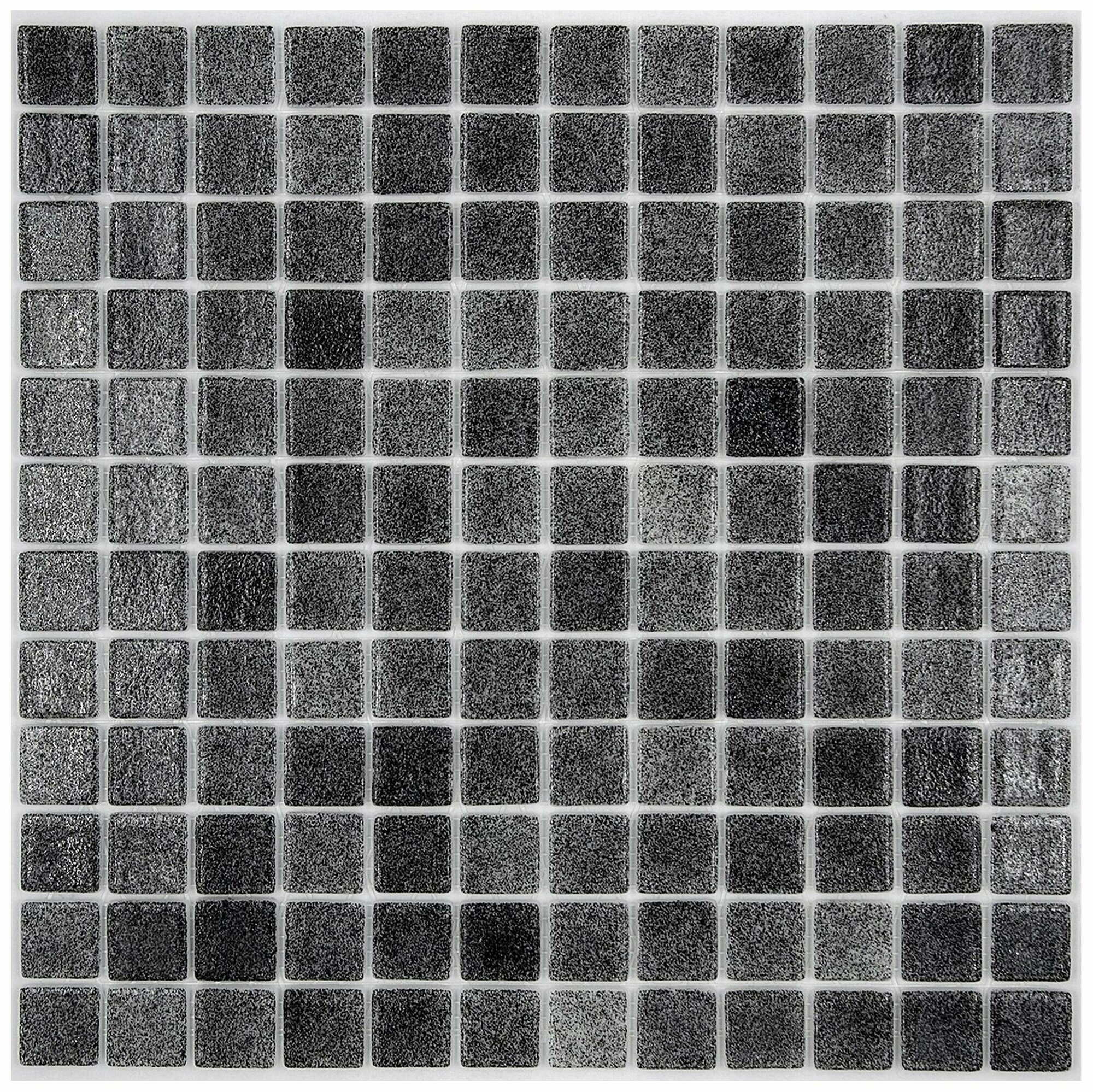 Стеклянная мозаика VIDREPUR Antislip черная 31,7х31,7 см
