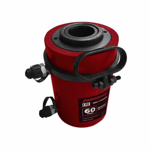 Домкрат гидравлический двухполостной, с полым штоком 60 тонн HARRISON HRH-CY0806100