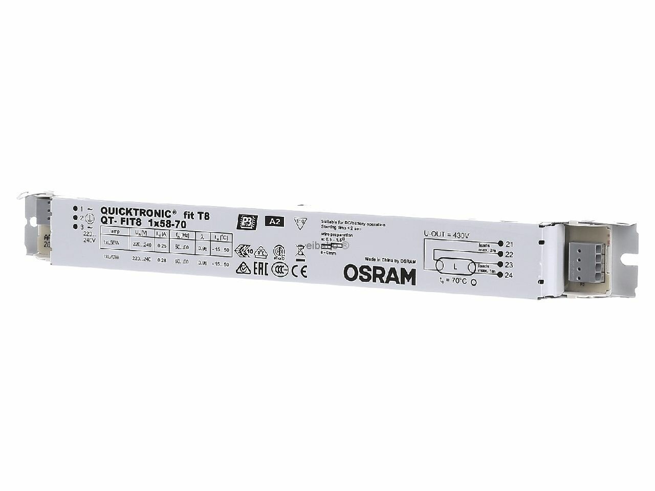 4008321294227 ЭПРА QT-FIT8 1x58-70 Osram - фото №2