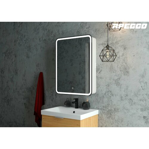 Зеркало-шкаф Apeggo Olimpia Led 600х800 левый с розеткой 15615₽