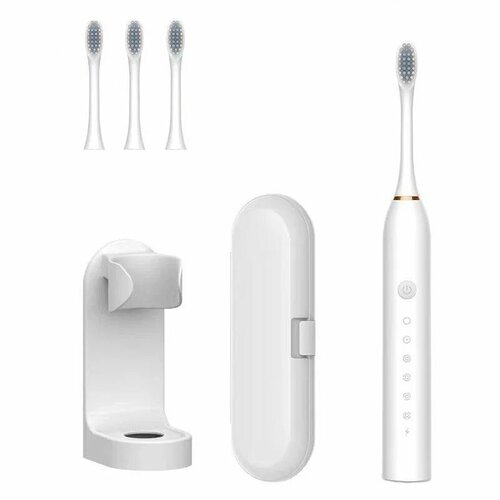 Xiaomi электрическая зубная щетка 6 режимов 4 heads white 1350₽