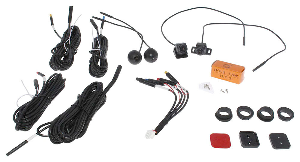 Комплект камер кругового обзора Canbox 360 AHD 1080P (2053) магнитол процессоре Unisoc (4 камеры)