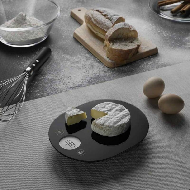 Картинки Высокоточные электронные кухонные весы Xiaomi Mijia, до 3 кг, диапазон 0,1 г, черные