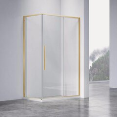 Изображение товара Душевой уголок Vincea Слим-Н (Slim-N) VSR-4SN8011CLG, 1100*800, брашированное золото, стекло прозрачное