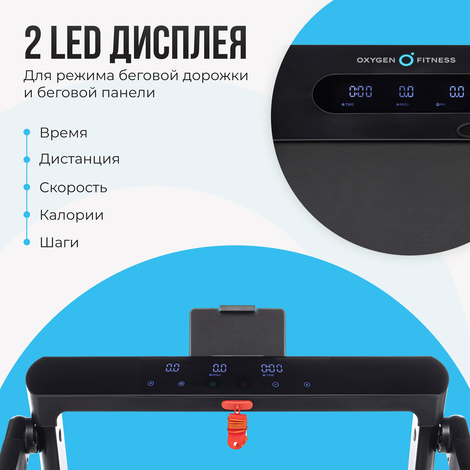 Беговая дорожка электрическая для дома OXYGEN FITNESS SCANDIUM B — фото 1