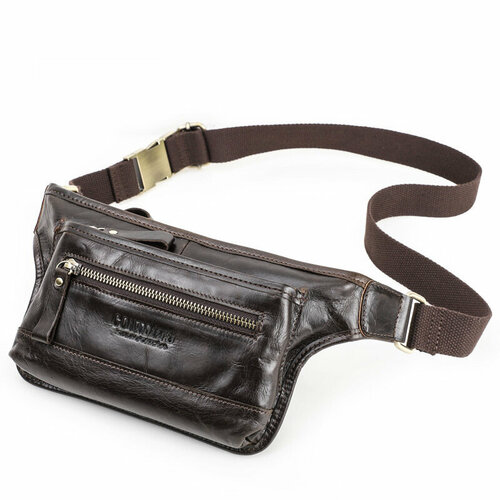 Сумка поясная BLACK ANGEL, коричневый