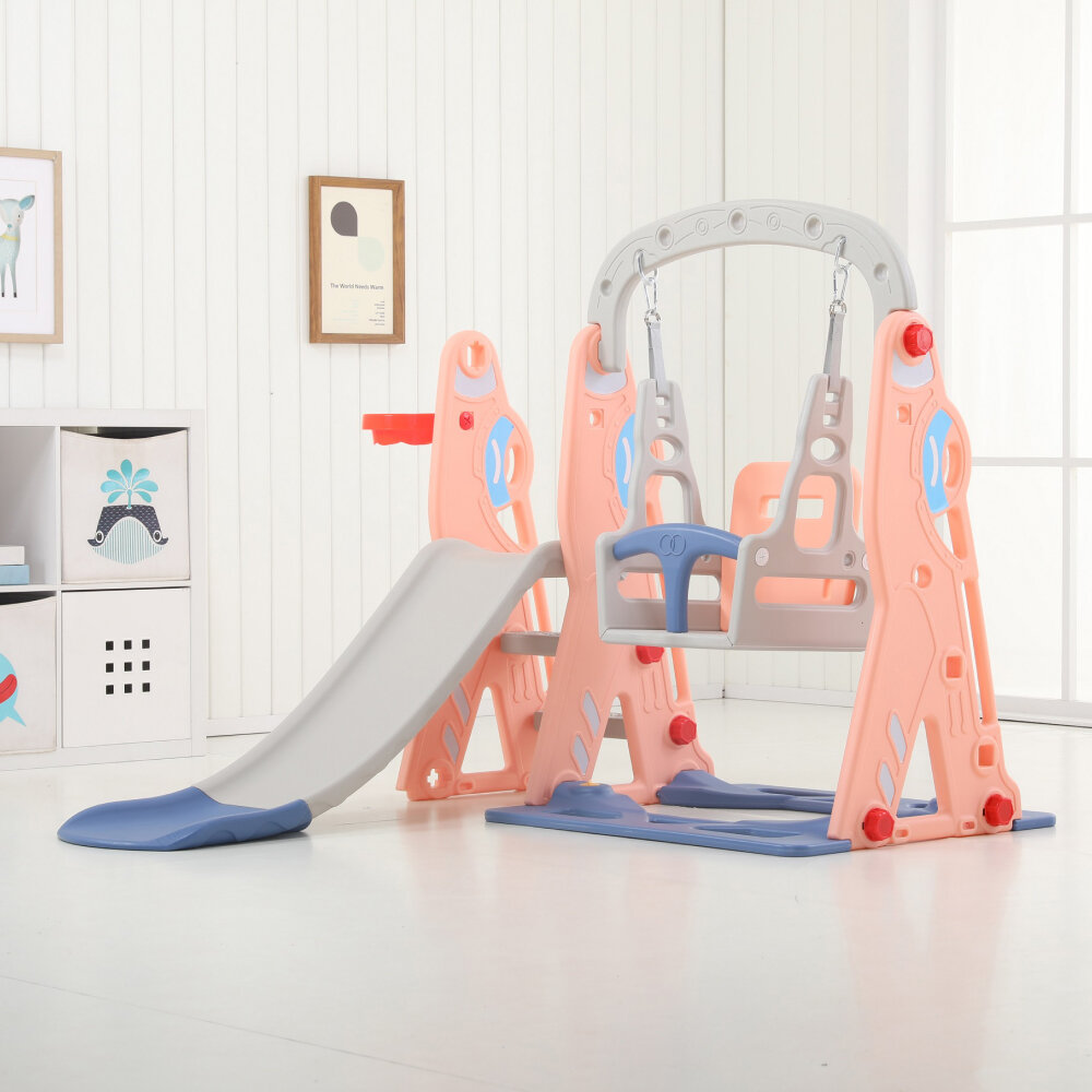 Горка детская для дома и улицы качели Perfetto sport PS-035-О Космо оранжевый — фото 1