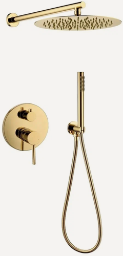 Изображение товара Душевая система скрытого монтажа Grocenberg GB5099GO-3 Золото, высокий душ