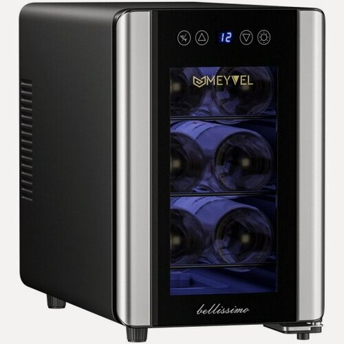 Изображение товара Винный шкаф Meyvel MV06-BSF1 (Удобный), термоэлектрический