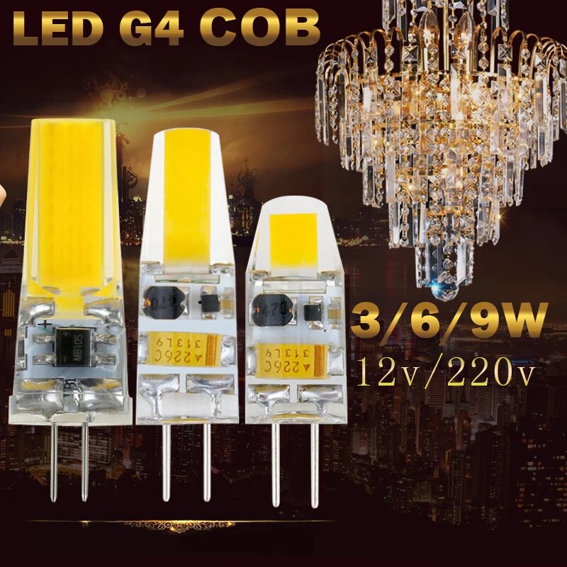 Светодиодная лампа THEBSE G4 3Вт/6Вт G4 24LED 3014 DC12V Холодный белый Нет