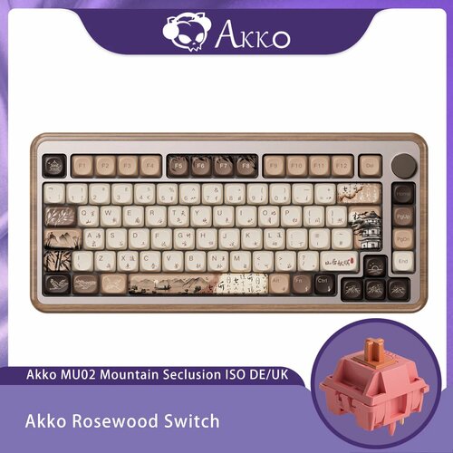 Akko MU02 75 деревянная механическая клавиатура Mountain Seclusion Mountain Seclusion 1 16953₽