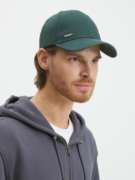 Бейсболка Maison David для взрослых и детей, размер б/р, темно-зеленый — фото 1