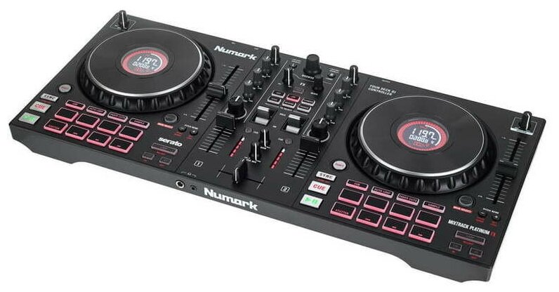 NUMARK Mixtrack Platinum FX, DJ-контроллер для Serato, 4 деки, эффекты, фильтры, дисплеи джогов — фото 1