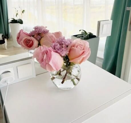 Ваза Pasabahce "Flora", настольная, круглая, прозрачная, 10,3 см — фото 1