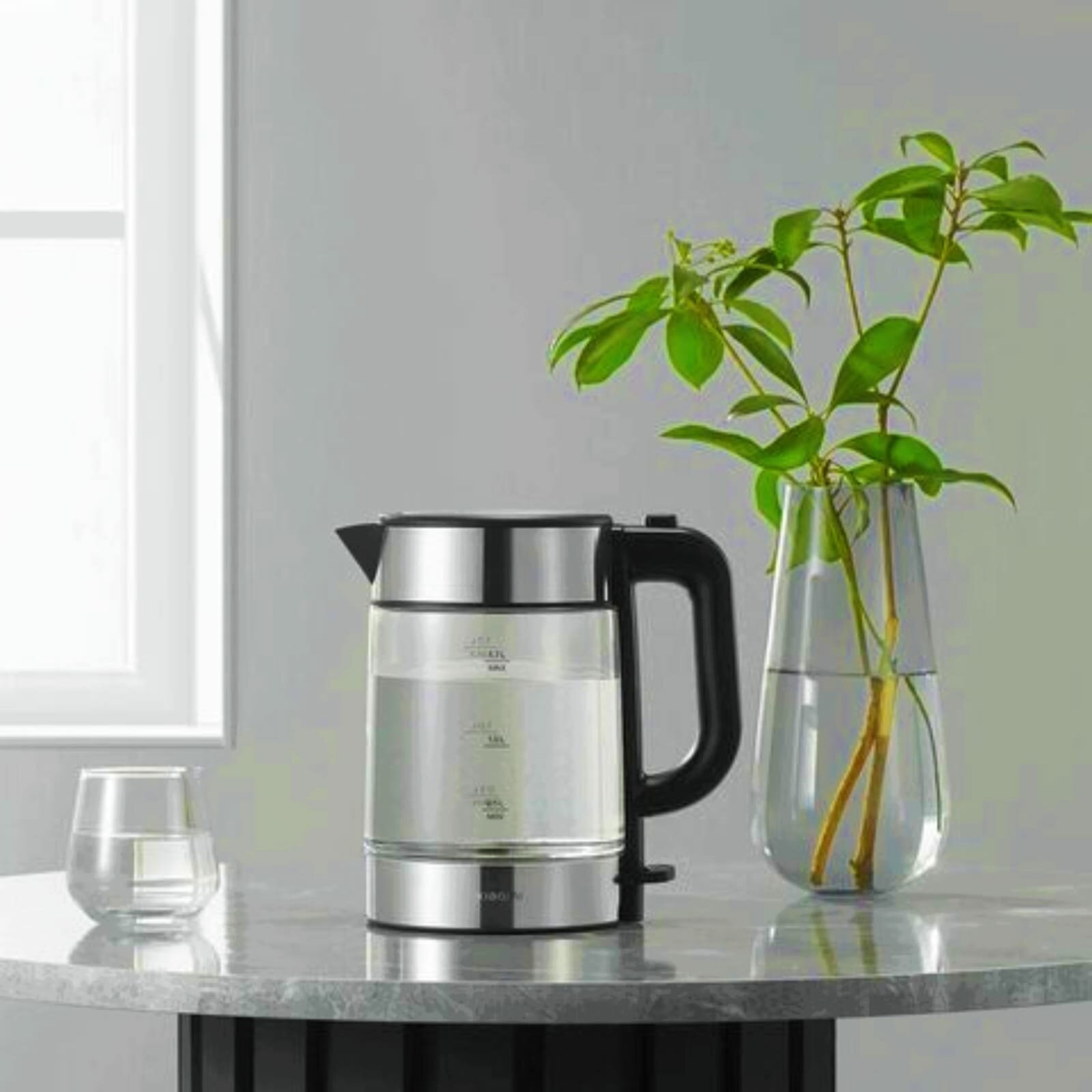 Электрочайник Xiaomi Electric Glass Kettle, 1.7л, 2200Вт, белый