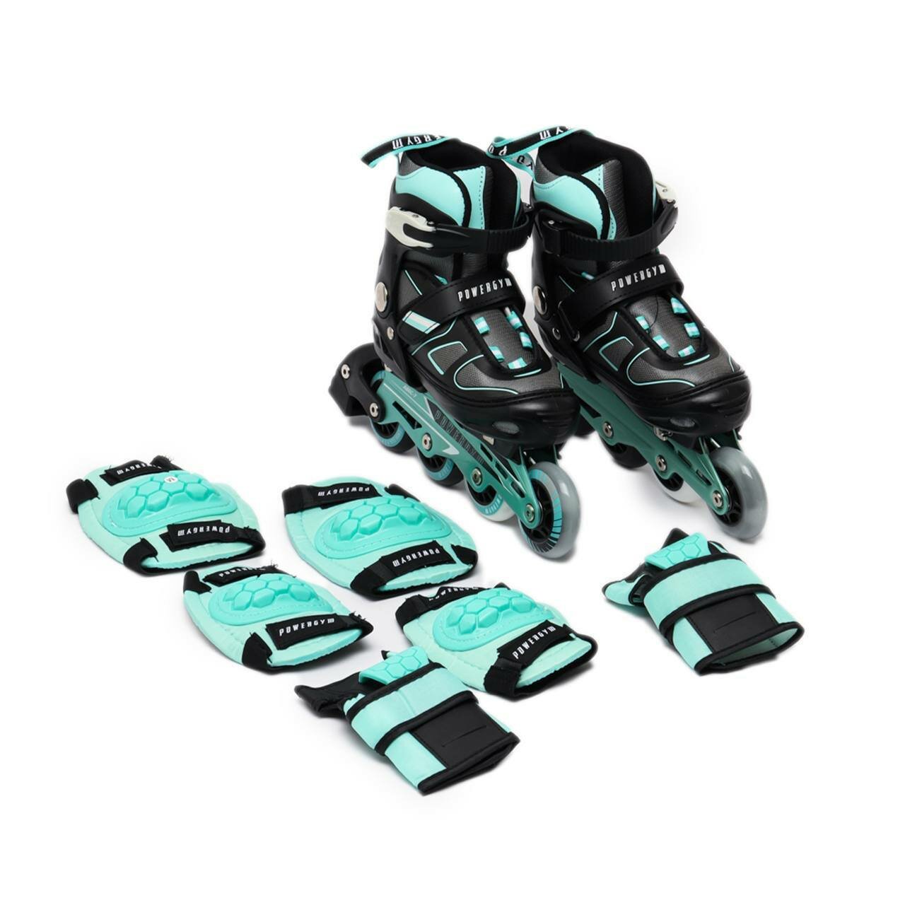 Роликовые коньки PowerGym Cougar, классические, ABEC 3, Красный — фото 1