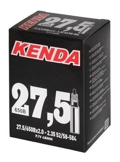 Велокамера Kenda 27.5x2.0-2.35, f/v-48 мм с антипрокольным наполнителем KWICK SEAL — фото 1