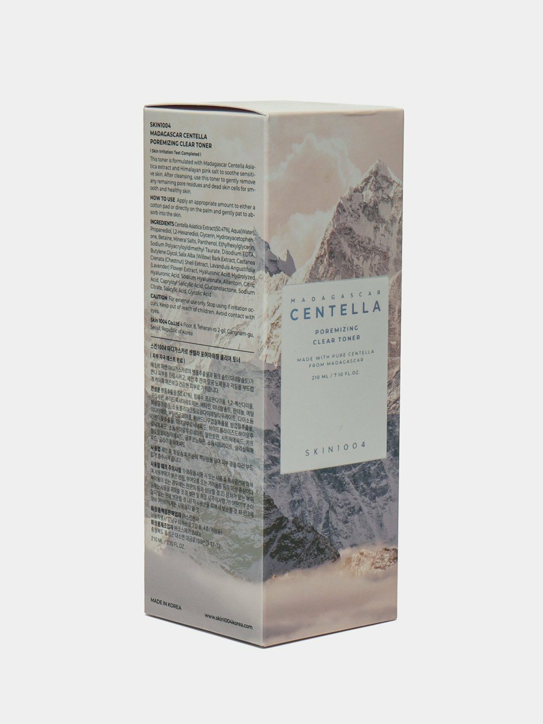Тонер для лица SKIN1004 Madagascar centella toning & Poremizing Clear toner, 210 мл