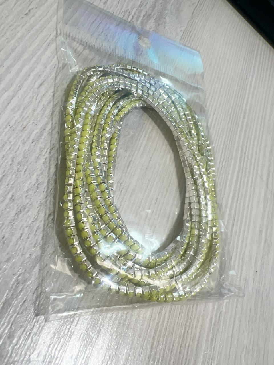 Браслет, Swarovski Zirconia, размер 18 см, зеленый