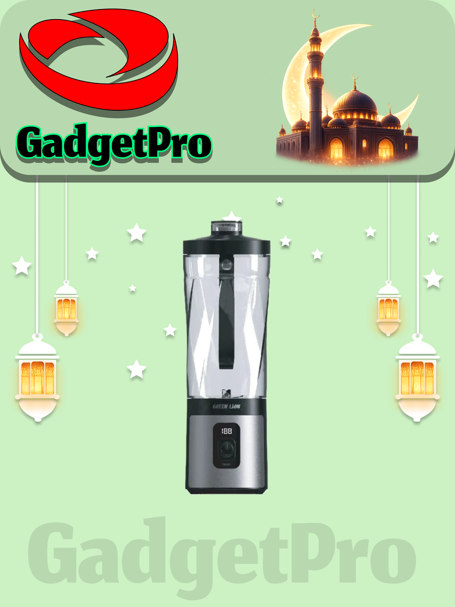 Беспроводной измельчитель Green Lion с весами, 600 мл, LED-дисплей, Type-C, белый