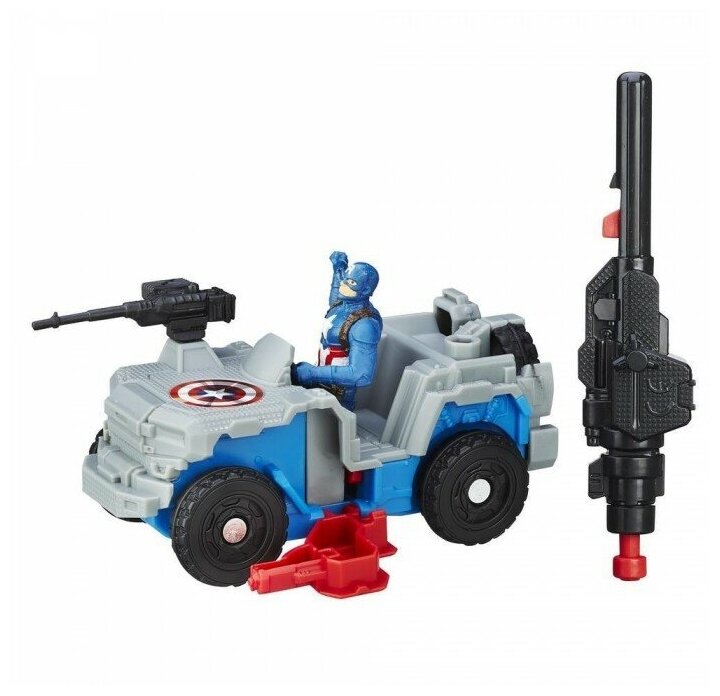 Hasbro HB6770B Капитан Америка на запускаемом джипе