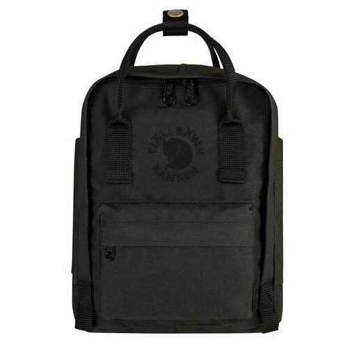 фото Fjallraven рюкзак re-kanken mini, черный, 20х13х29 см, 7 л